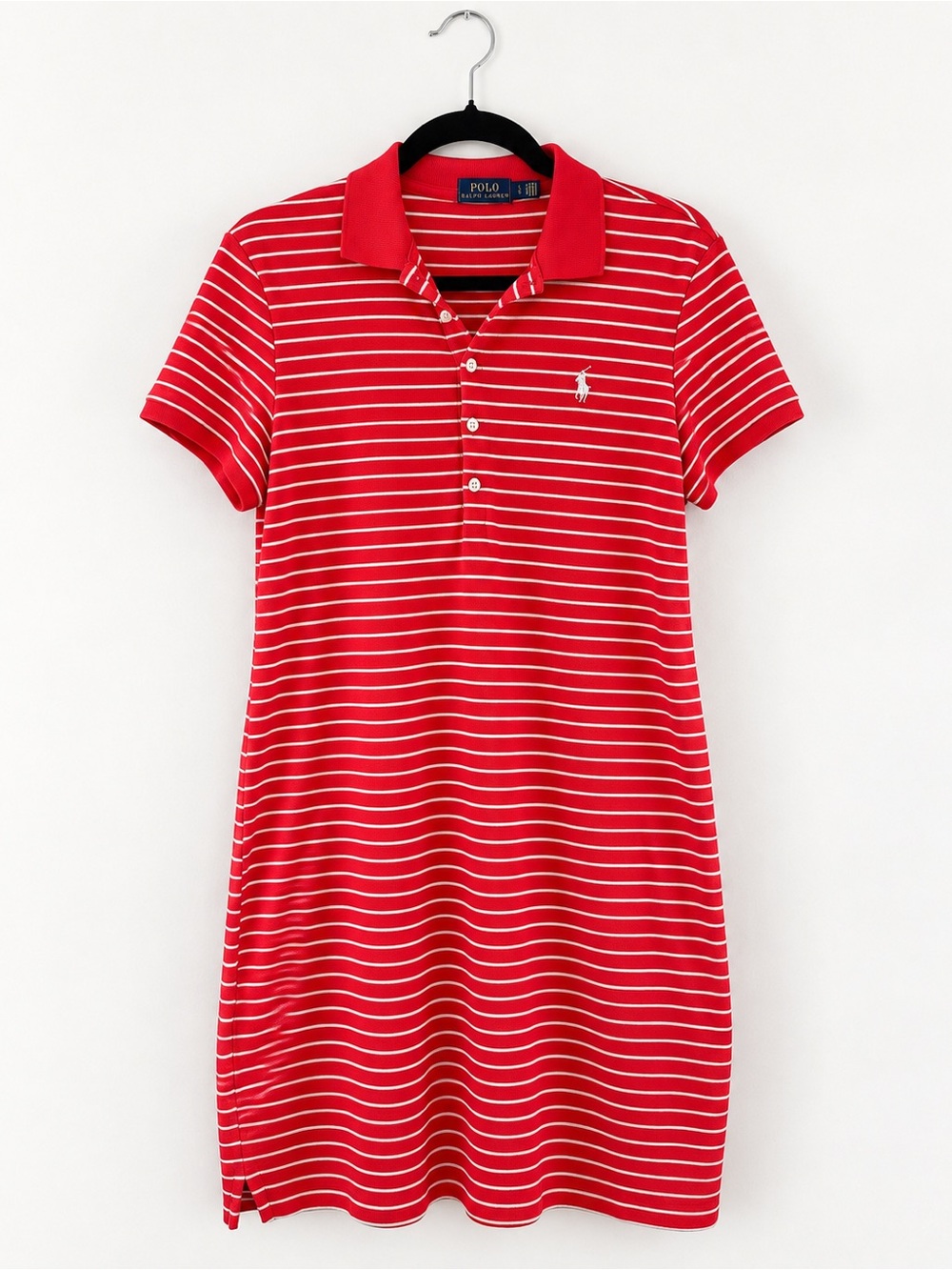 NWOT Polo by Ralph Lauren Red Striped Polo Dress